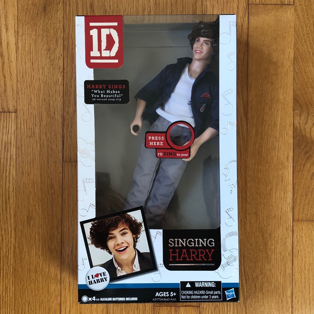 New rare  HARRY STYLES Vintage  One Direction Singing Harry